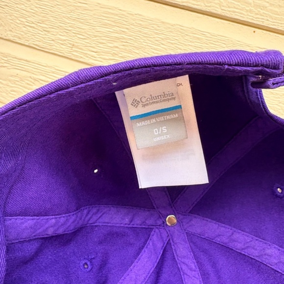 vintage COLUMBIA GOLF Purple Dad hat baseball hat strapback embroided cap - Picture 7 of 7